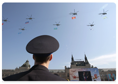 Prime Minister Vladimir Putin at a military parade on Red Square marking the 65th anniversary of Victory in the Great Patriotic War|9 may, 2010|13:57