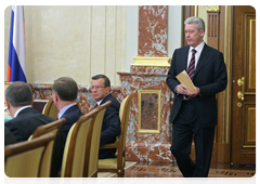 First Deputy Prime Minister of the Russian Federation Viktor Zubkov and Deputy Prime Minister of the Russian Federation and Chief of the Government Staff Sergei Sobyanin before the meeting of the Russian Government|10 june, 2010|15:25