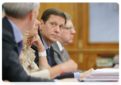 Cabinet members at a meeting on federal budget expenditures on education and science for the period 2011-2013|10 june, 2010|17:51