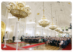 Prime Minister Vladimir Putin at a gala event devoted to Russia Day|12 june, 2010|13:46