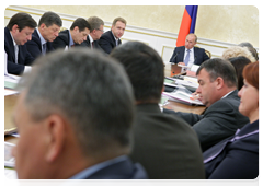 Prime Minister Vladimir Putin at a meeting of the Government Presidium|16 june, 2010|18:37