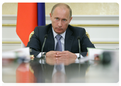 Prime Minister Vladimir Putin at a meeting of the Government Presidium|16 june, 2010|18:37