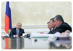 Prime Minister Vladimir Putin at a meeting of the Government Presidium|16 june, 2010|18:37