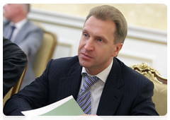 First Deputy Prime Minister Igor Shuvalov at a meeting of the Presidium of the Government of the Russian Federation|16 june, 2010|18:37