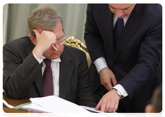 Deputy Prime Minister and Finance Minister Alexei Kudrin before the meeting on federal budget expenditures for 2011-2013 on national defence, security and law enforcement|16 june, 2010|20:02