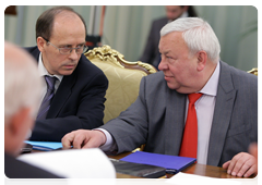 Chairman of the National Anti-Terrorism Committee Alexander Bortnikov and Director of the Federal Guard Service Yevgeny Murov|16 june, 2010|20:10