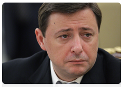 Deputy Prime Minister and Presidential Envoy to the North Caucasian Federal District Alexander Khloponin at the Government Presidium meeting|21 june, 2010|17:34