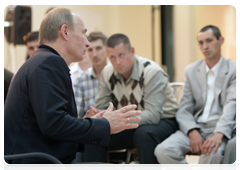 Prime Minister Vladimir Putin meeting with coal miners in Novokuznetsk|24 june, 2010|15:11