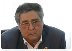 Kemerovo Region Governor Aman Tuleyev meeting with Prime Minister Vladimir Putin|25 june, 2010|10:51