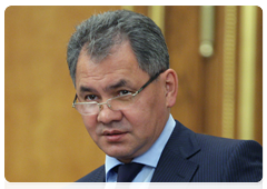 Minister of Civil Defence, Emergencies and Disaster Relief Sergei Shoigu at a meeting of the Government of the Russian Federation|3 june, 2010|17:30