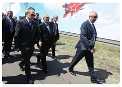 Prime Minister Vladimir Putin and Yemeni President Ali Abdullah Saleh at the Engineering Technologies - 2010 international forum|30 june, 2010|16:28