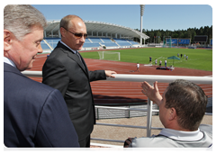 Prime Minister Vladimir Putin at  Meteor stadium in Zhukovsky|30 june, 2010|18:26