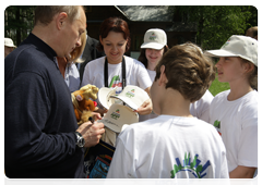 Prime Minister Vladimir Putin visiting Losiny Ostrov National Park in north-east Moscow ahead of Environmentalist’s Day and World Environment Day|5 june, 2010|11:00