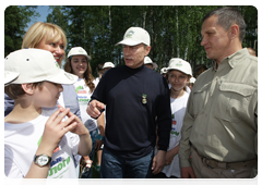 Prime Minister Vladimir Putin visiting Losiny Ostrov National Park in north-east Moscow ahead of Environmentalist’s Day and World Environment Day|5 june, 2010|11:00