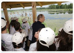 Prime Minister Vladimir Putin visiting Losiny Ostrov National Park in north-east Moscow ahead of Environmentalist’s Day and World Environment Day|5 june, 2010|11:00