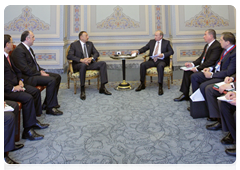 Prime Minister Vladimir Putin meeting with Azerbaijani President Ilham Aliyev during the summit of the Conference on Interaction and Confidence-Building Measures in Asia (CICA)|8 june, 2010|16:32