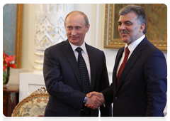 Prime Minister Vladimir Putin meeting with Turkish President Abdullah Gül during the summit of the Conference on Interaction and Confidence-Building Measures in Asia|8 june, 2010|18:27
