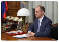 The director general of the Rosatom State Nuclear Energy Corporation, Sergei Kiriyenko at a meeting with Prime Minister Vladimir Putin|9 june, 2010|18:43