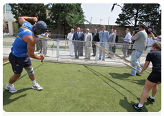 Prime Minister Vladimir Putin visits the South Federal Athletic Training Centre in Sochi|14 july, 2010|17:41