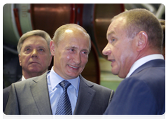 Prime Minister Vladimir Putin in the space exploration museum of the Energia Rocket and Space Corporation|19 july, 2010|16:34