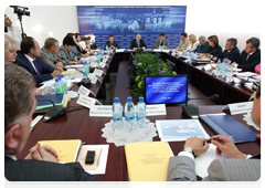 Prime Minister Vladimir Putin at a meeting of the Presidium of the Council on National Priority Projects in Tambov|2 july, 2010|19:20