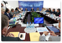 Prime Minister Vladimir Putin holds a meeting of the Presidium of the Council on National Priority Projects in Tambov