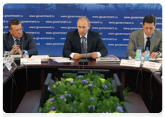 Prime Minister Vladimir Putin at a meeting of the Presidium of the Council on National Priority Projects in Tambov|2 july, 2010|19:20