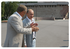 Prime Minister Vladimir Putin at the Novgorod Kremlin in the Novgorod Region|26 july, 2010|15:46