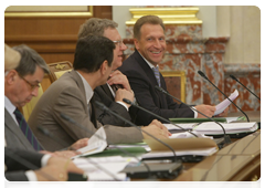 Minister of Culture Alexander Avdeyev, Deputy Prime Minister Alexander Zhukov, Deputy Prime Minister and Minister of Finance Alexei Kudrin and First Deputy Prime Minister Igor Shuvalov|28 july, 2010|18:50