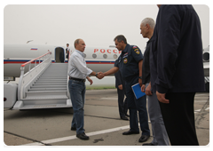 Prime Minister Vladimir Putin arriving in the Nizhny Novgorod Region on a working visit|30 july, 2010|13:22