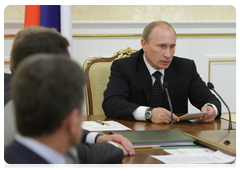 Prime Minister Vladimir Putin during a meeting of the Government Presidium|5 july, 2010|16:27