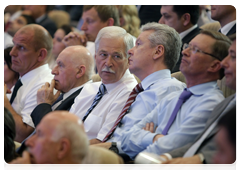 Sergei Ivanov, Sergei Sobyanin and Boris Gryzlov at a conference to discuss the Strategy for Social and Economic Development of the North Caucasus through 2020, in particular the programme for the years 2010, 2011 and 2012|6 july, 2010|19:38