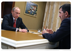 Prime Minister Vladimir Putin meeting with President of Ingushetia Yunus-Bek Yevkurov|6 july, 2010|22:00