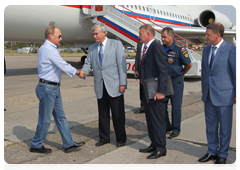 Prime Minister Vladimir Putin arriving in the Ryazan Region on a working visit|10 august, 2010|18:10