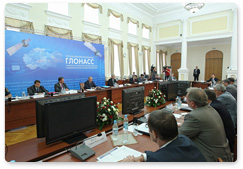 Prime Minister Vladimir Putin chairs a meeting in Ryazan on using GLONASS for the social and economic development of the Russian regions