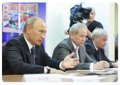 Prime Minister Vladimir Putin at a meeting on housing construction in the Moscow Region|16 august, 2010|21:09