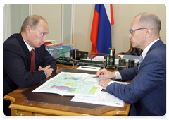 Prime Minister Vladimir Putin meeting with Sergei Kiriyenko, Head of Rosatom State Corporation|19 august, 2010|11:05