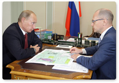 Prime Minister Vladimir Putin meets with Sergei Kiriyenko, head of Rosatom State Corporation