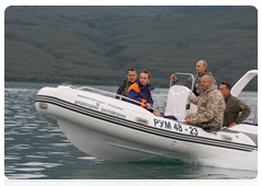 Prime Minister Vladimir Putin at the South Kamchatka federal nature reserve|24 august, 2010|17:21