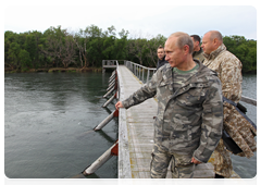 Prime Minister Vladimir Putin at the South Kamchatka federal nature reserve|24 august, 2010|17:21
