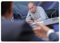 Prime Minister Vladimir Putin at the meeting on measures to advance Russia’s fishing industry|24 august, 2010|20:04