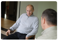 Председатель Правительства Российской Федерации В.В.Путин провел рабочую встречу с министром природных ресурсов и экологии Ю.П.Трутневым|26 августа, 2010|12:36