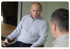 Председатель Правительства Российской Федерации В.В.Путин провел рабочую встречу с министром природных ресурсов и экологии Ю.П.Трутневым|26 августа, 2010|12:36