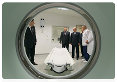 Председатель Правительства Российской Федерации В.В.Путин посетил новый федеральный центр сердечно-сосудистой хирургии в Хабаровске|26 августа, 2010|14:43