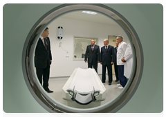 Prime Minister Vladimir Putin visiting a new Federal Centre for Cardiovascular Surgery in Khabarovsk|26 august, 2010|14:43