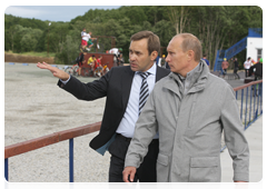 Prime Minister Vladimir Putin touring a biathlon centre in Petropavlovsk-Kamchatsky|26 august, 2010|15:51