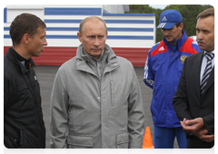 Председатель Правительства Российской Федерации В.В.Путин посетил биатлонный комплекс в г.Петропавловске-Камчатском|26 августа, 2010|15:51