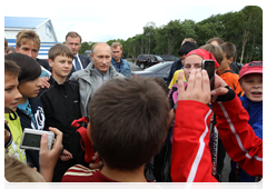 Председатель Правительства Российской Федерации В.В.Путин посетил биатлонный комплекс в г.Петропавловске-Камчатском|26 августа, 2010|17:39