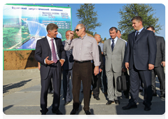 Prime Minister Vladimir Putin attending the cornerstone ceremony for the Nizhne-Bureiskaya hydro power station in the Amur Region|27 august, 2010|18:04