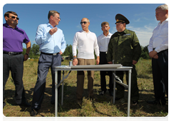 Prime Minister Vladimir Putin visiting the construction site of the Vostochny national cosmodrome|28 august, 2010|12:27